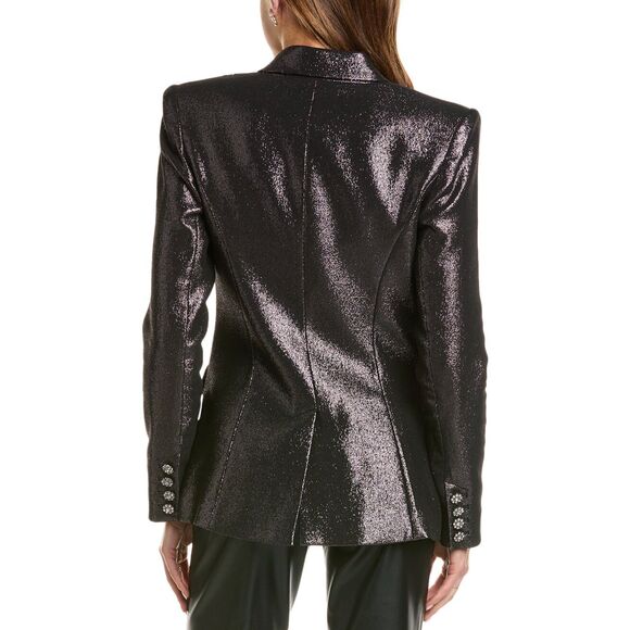 Ramy Brook Women's Wren Metallic Single-Breasted Blazer - Zink Metallic Size 6 - Picture 2 of 3